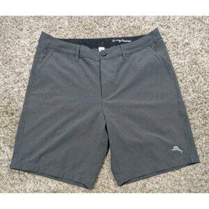 Tommy Bahama Shorts Mens 34 Gray Cayman Isles Board Shorts Performance Hybrid